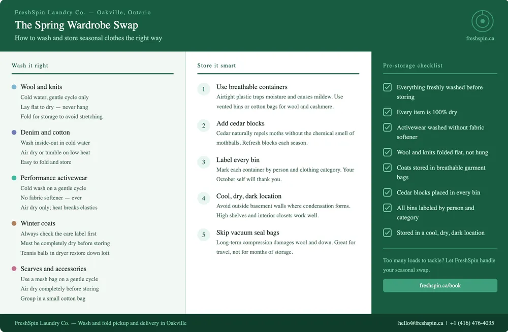 The Spring Wardrobe Swap: How to Wash and Store Seasonal Clothes